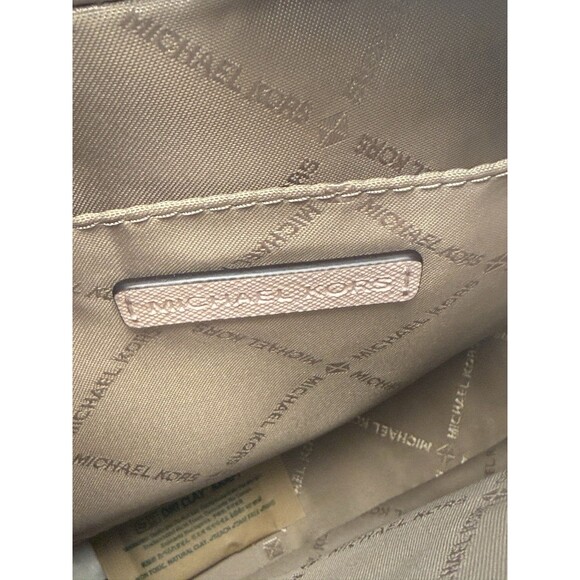 Michael Kors Jet Set Item Large East West Zip Chain Crossbody Bag Vanilla Pink - Picture 14 of 16